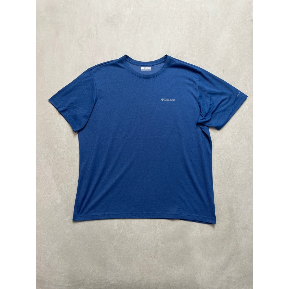 Columbia Mens Omni-Wick Blue Heather Short Sleeve T-Shirt XL AM0701